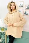150049 Oversize Sardonlu Sweatshirt